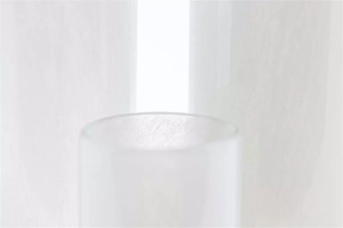 Lowlands Design White Cylinder Vase by DutZ