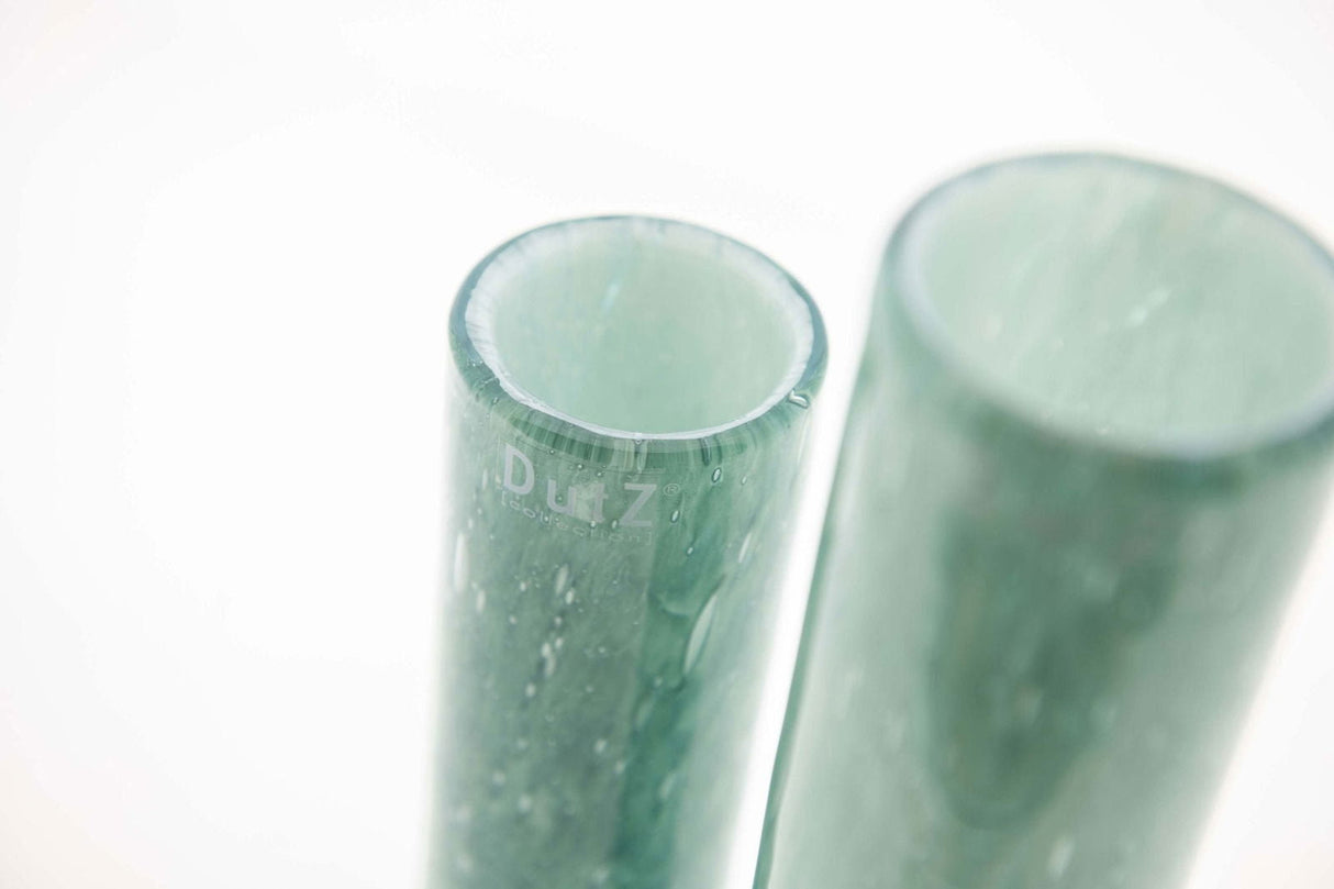 Lowlands Design Green & White Cylinder Vase