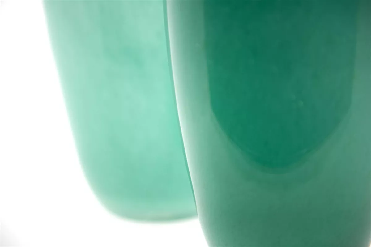 Lowlands Design Dark Green Glass Flower Vase by Dutz
