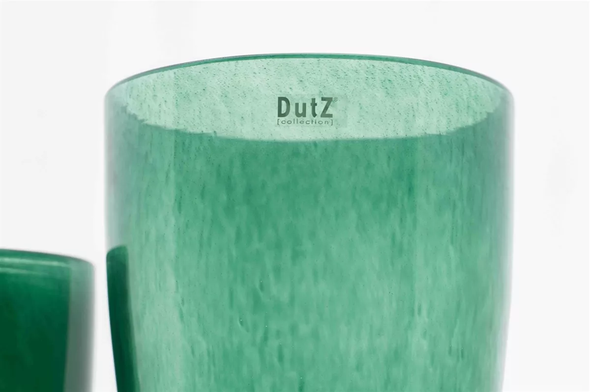 Lowlands Design Dark Green Glass Flower Vase by Dutz