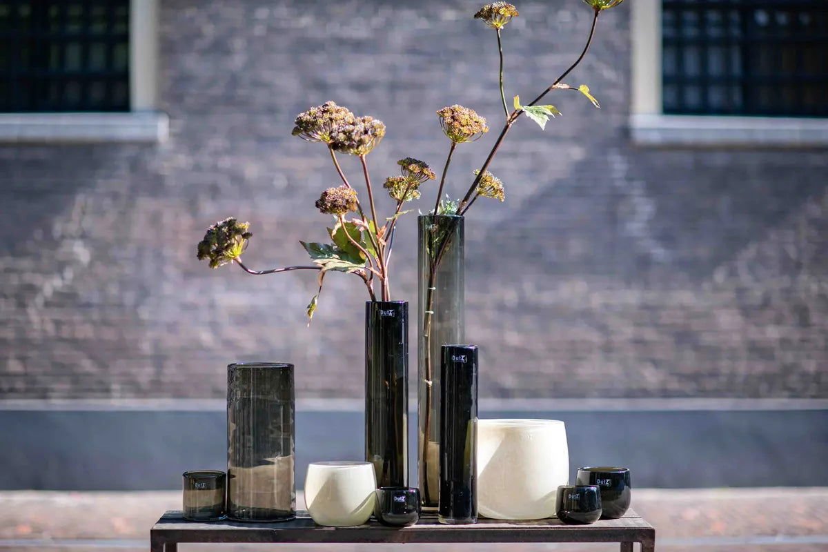 Lowlands Design Beige Glass Pot by DutZ