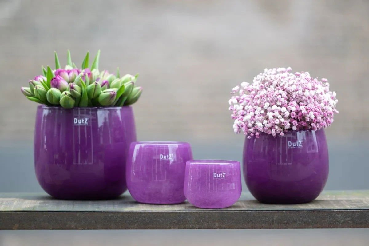 Lowlands Design Beige Glass Pot by DutZ