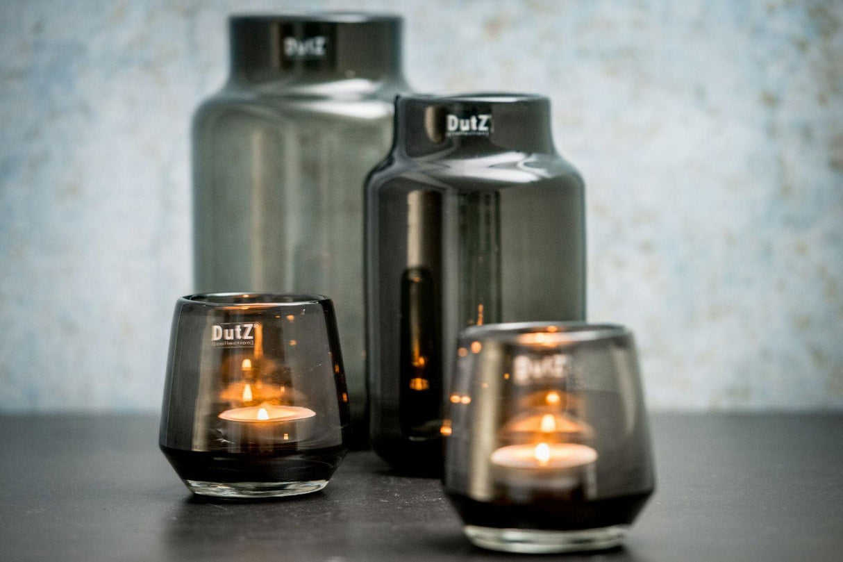 Lowlands Design Nova C Smoke Glass Vase by Dutz