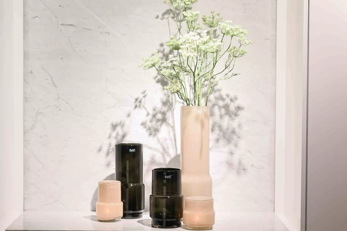 Lowlands Design Glass Vase Fenn - Smoke