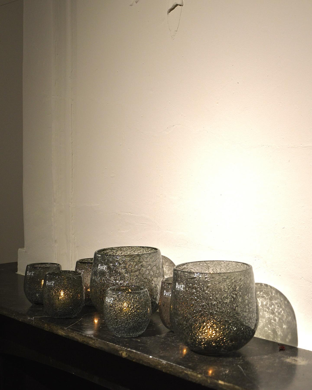 Lowlands Design Diva Glass Hurricane Candleholde