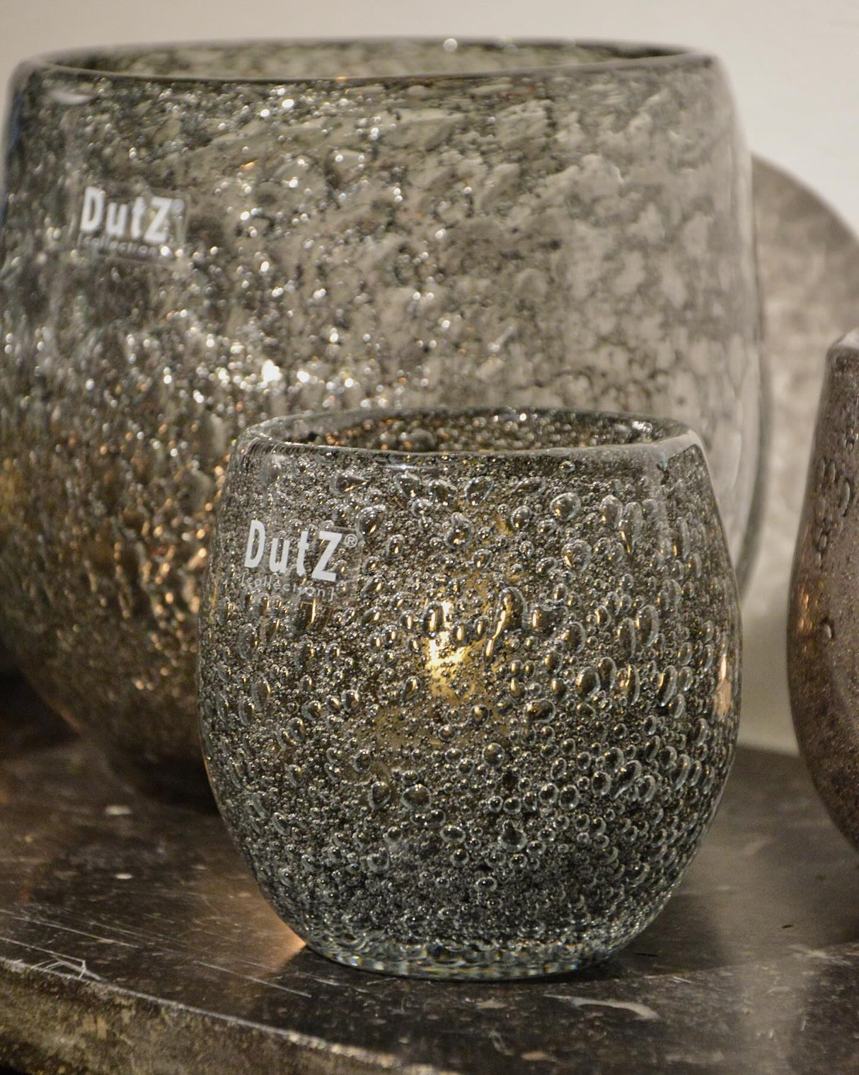 Lowlands Design Diva Glass Hurricane Candleholde