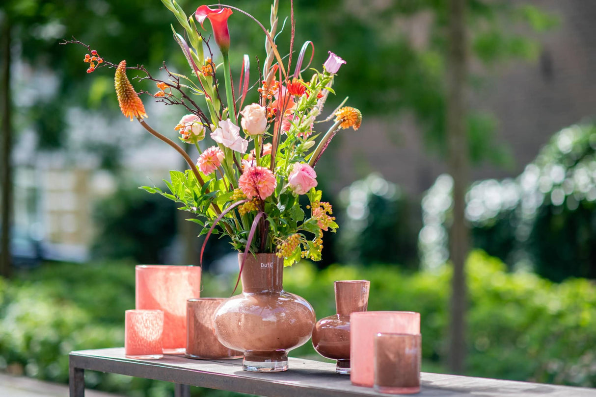 Lowlands Design Glass Cylinder Candleholder Vase
