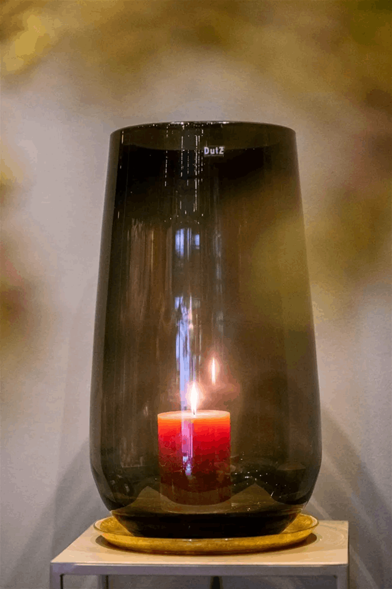 Lowlands Design Luxury Rustic Candle - Coral Red