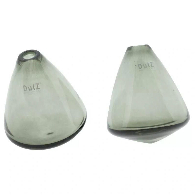Lowlands Design Tumbling Smoke Glass Vase by Dutz