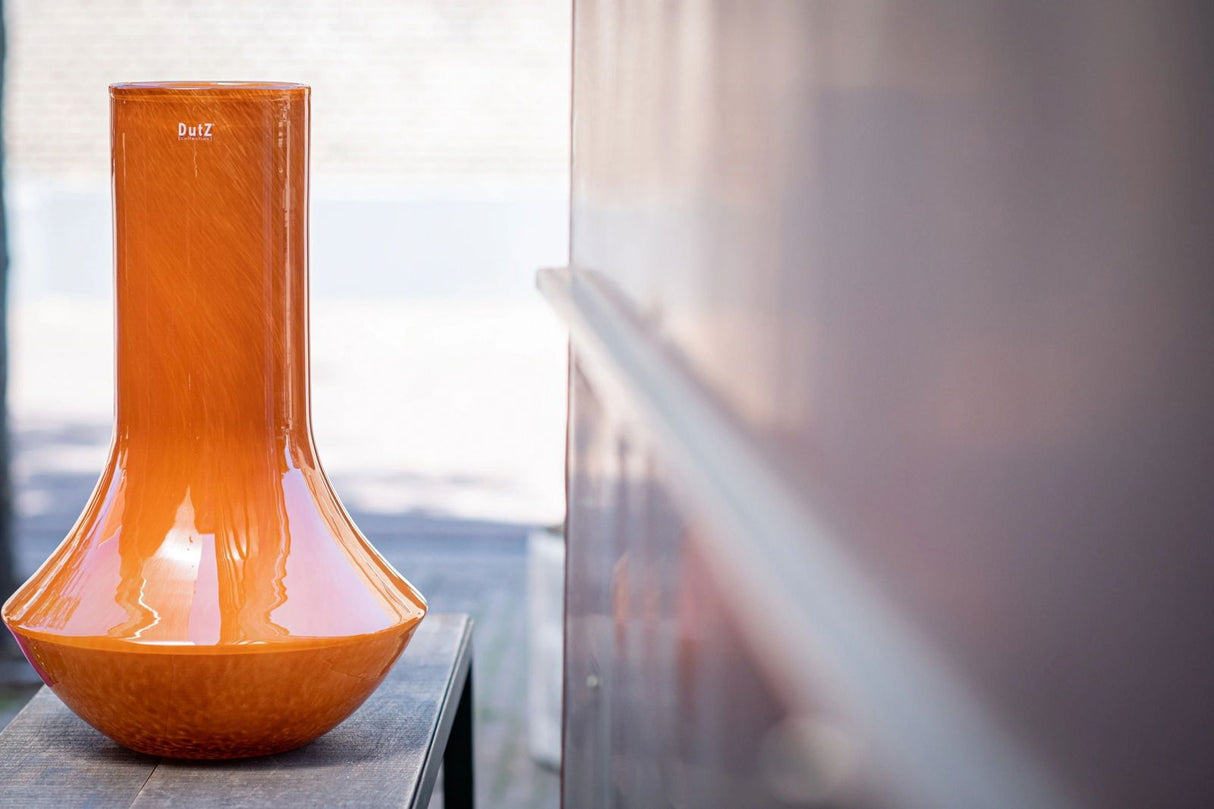 Lowlands Design Marco Glass Vase by DutZ - Warm Orange