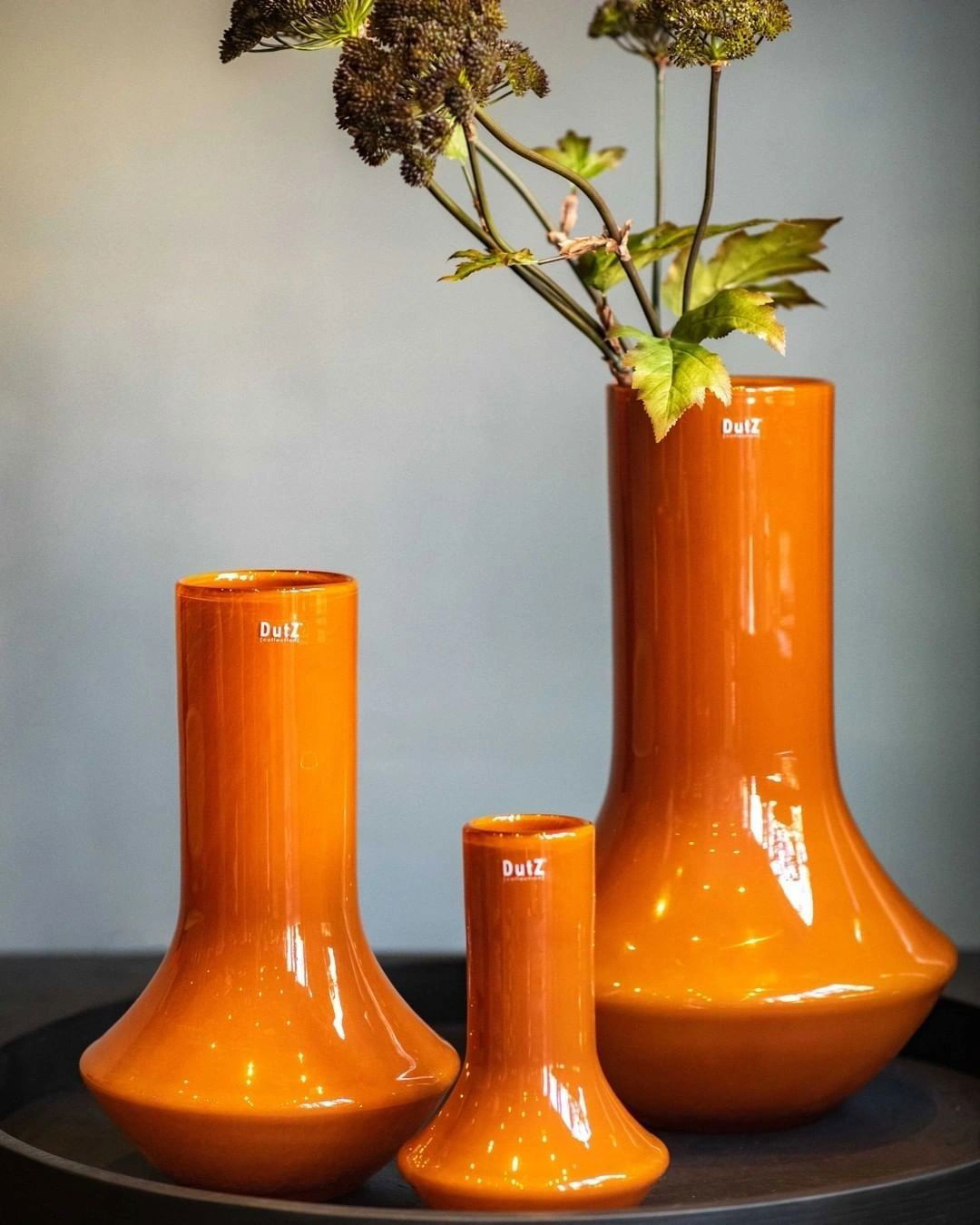 Lowlands Design Marco Glass Vase by DutZ - Warm Orange