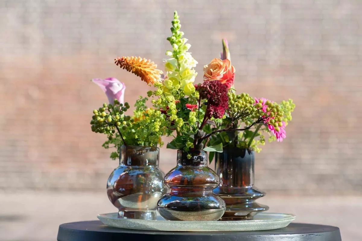 Lowlands Design Ringo Gold Luster Glass Vase