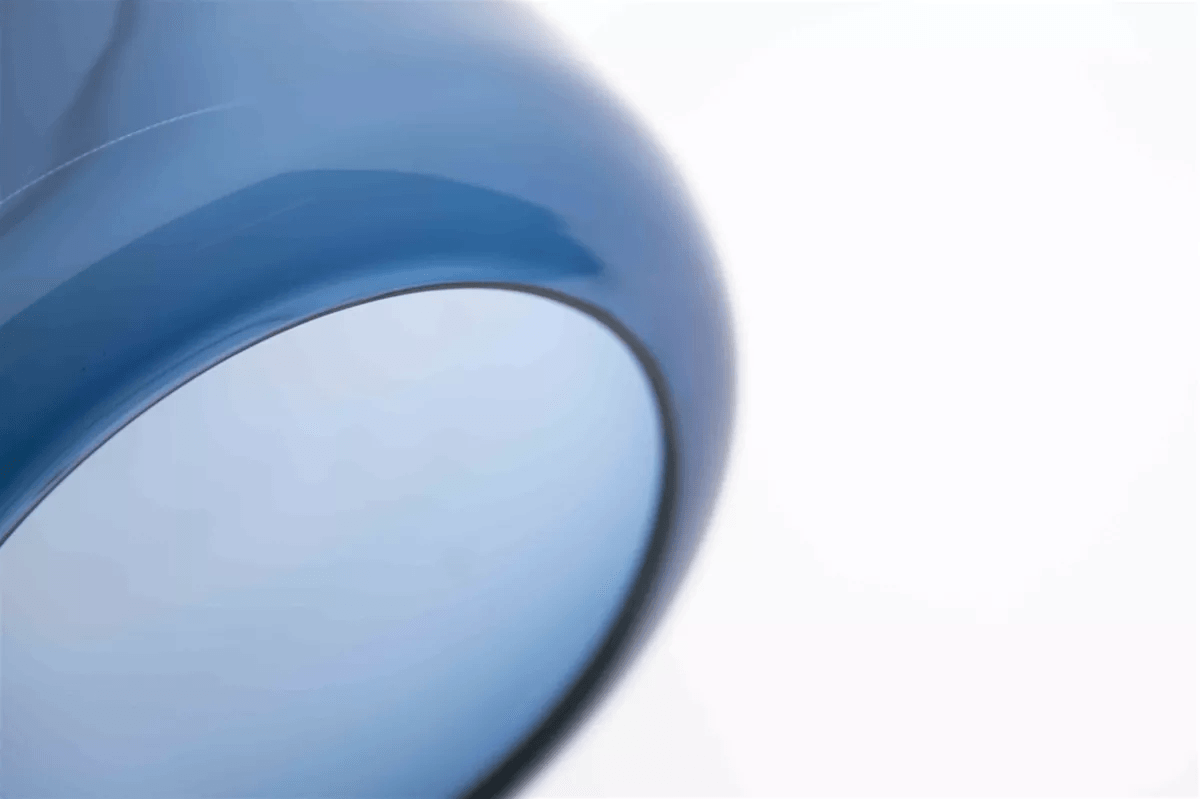 Lowlands Design Mazurka Nightblue Glass Vase by Dutz