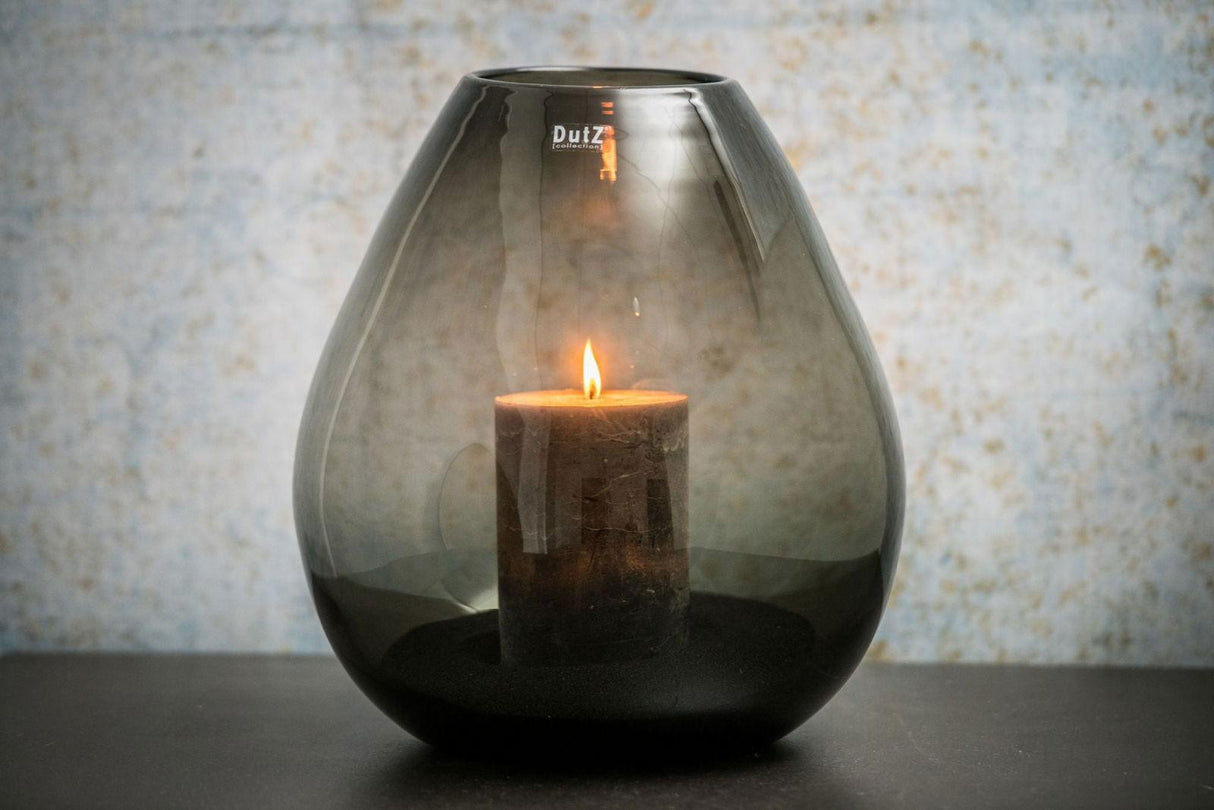 Lowlands Design Druba Smoke Glass Vase by Dutz