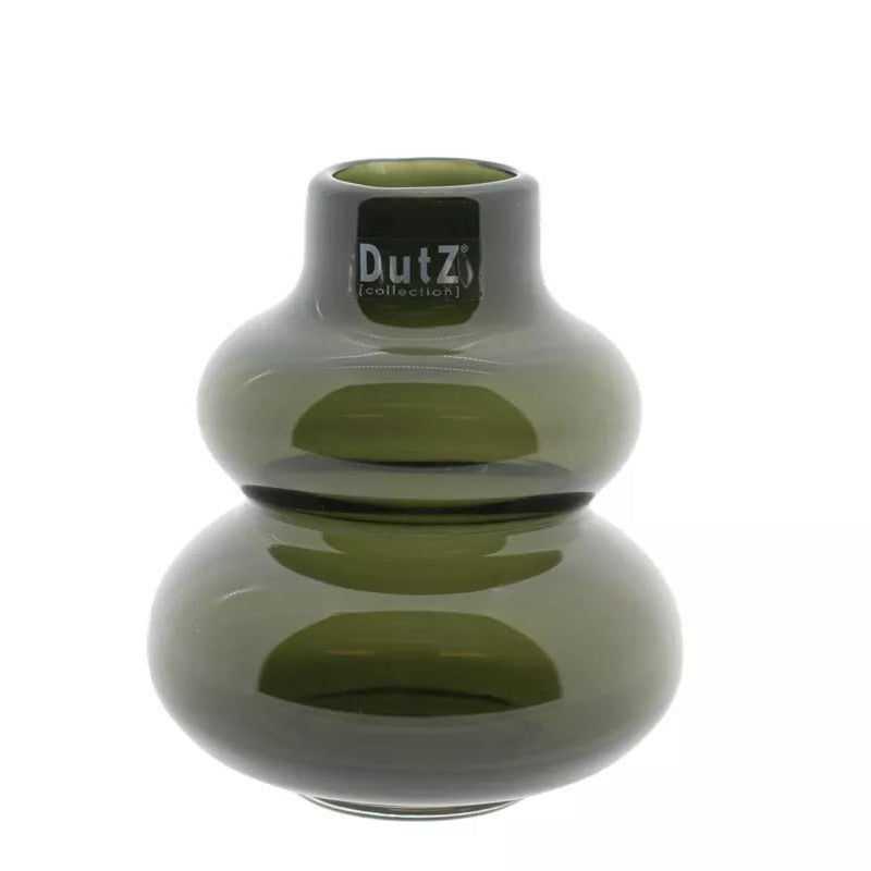 Lowlands Design Skrzyszow Glass Vase H16 x D14cm - Smoke