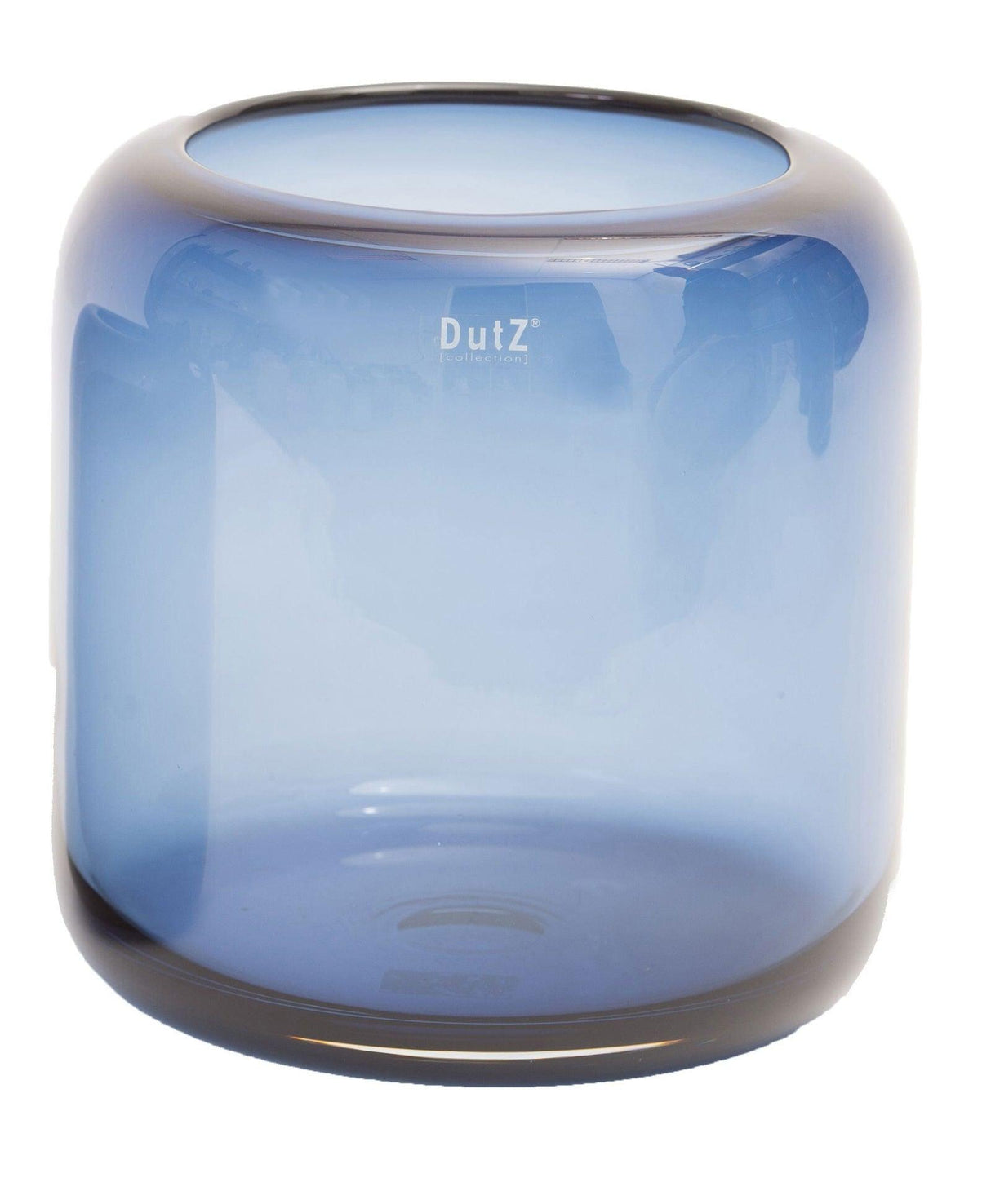 Lowlands Design Mazurka Nightblue Glass Vase by Dutz