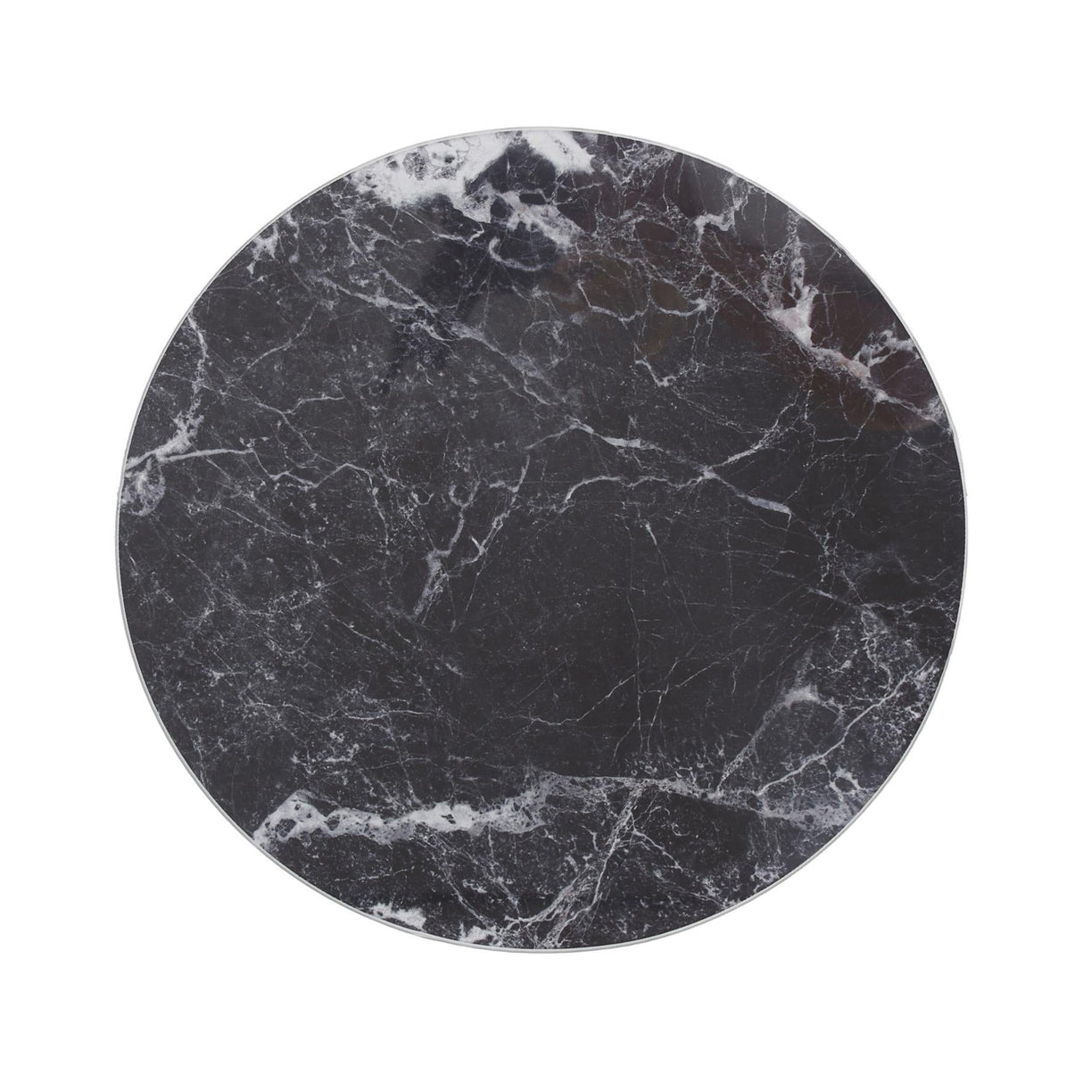 Rinkit Round Glass Chopping Board Marble - 30cm