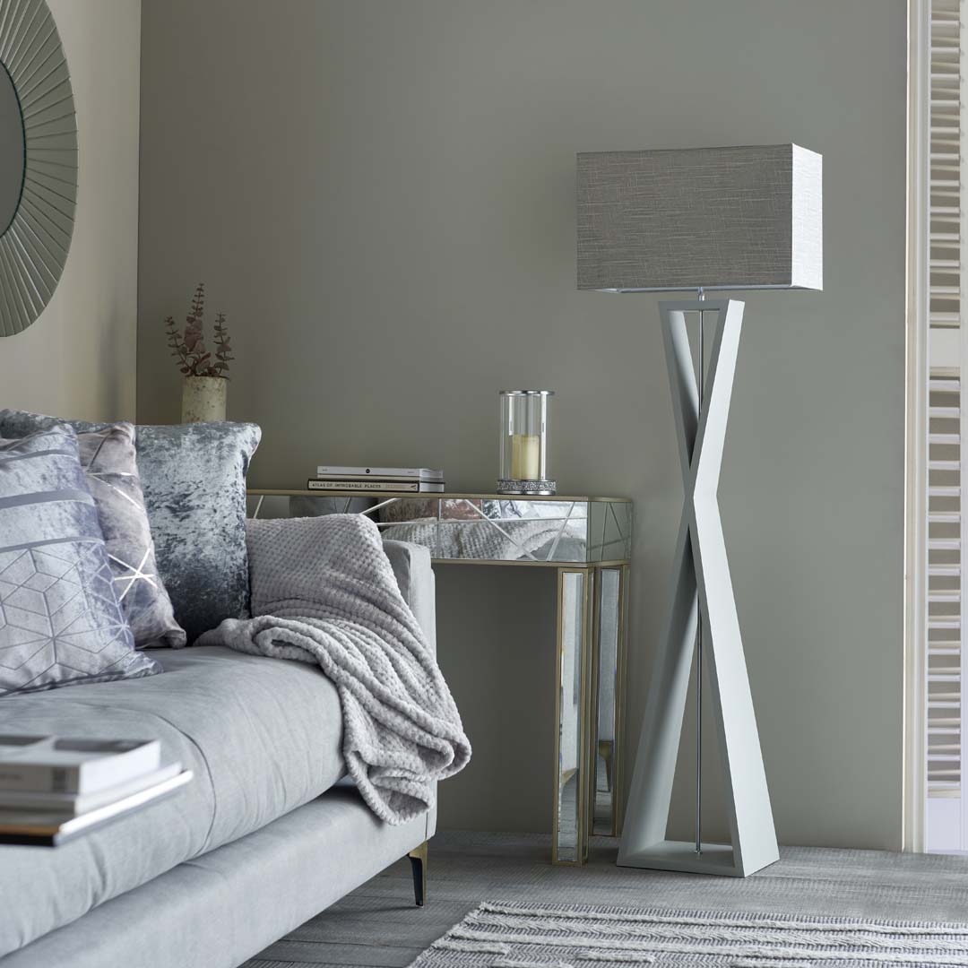 Pagazzi Kaden Floor Lamp Grey