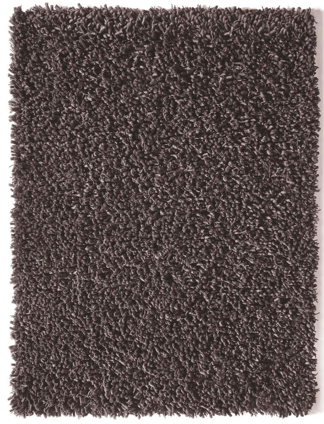 The Rugs Maine Dark Grey Shaggy Pile Wool Rug