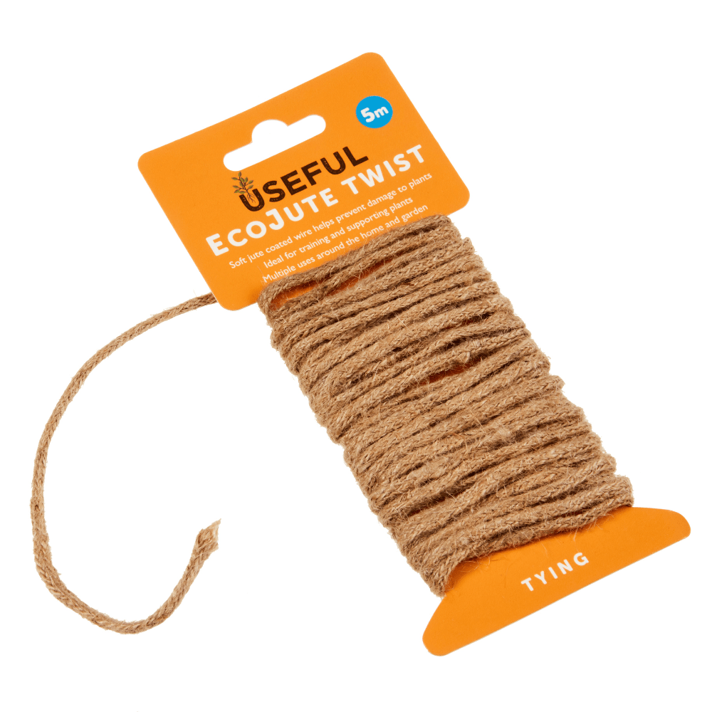 AllotMate Essentials Eco Jute Twist Plant Tie Wire 5m