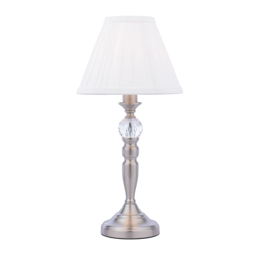 Pagazzi Edwina Satin Chrome Touch Table Lamp