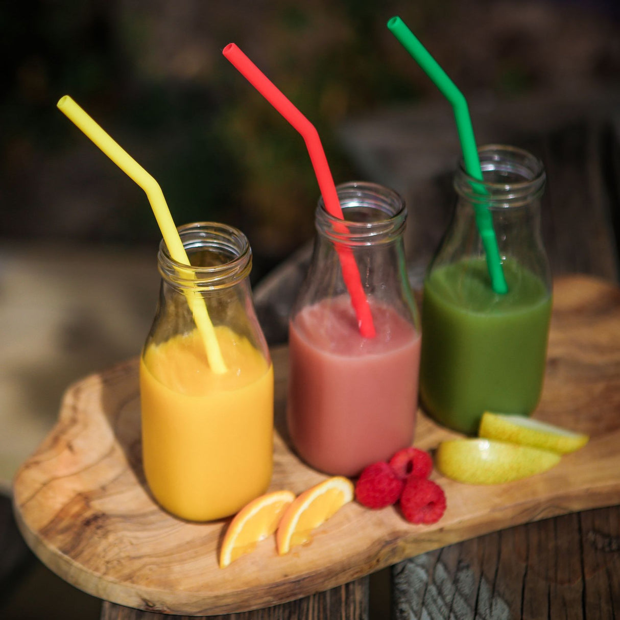 Wild & Stone Reusable Silicone Drinking Straws - 6 Pack