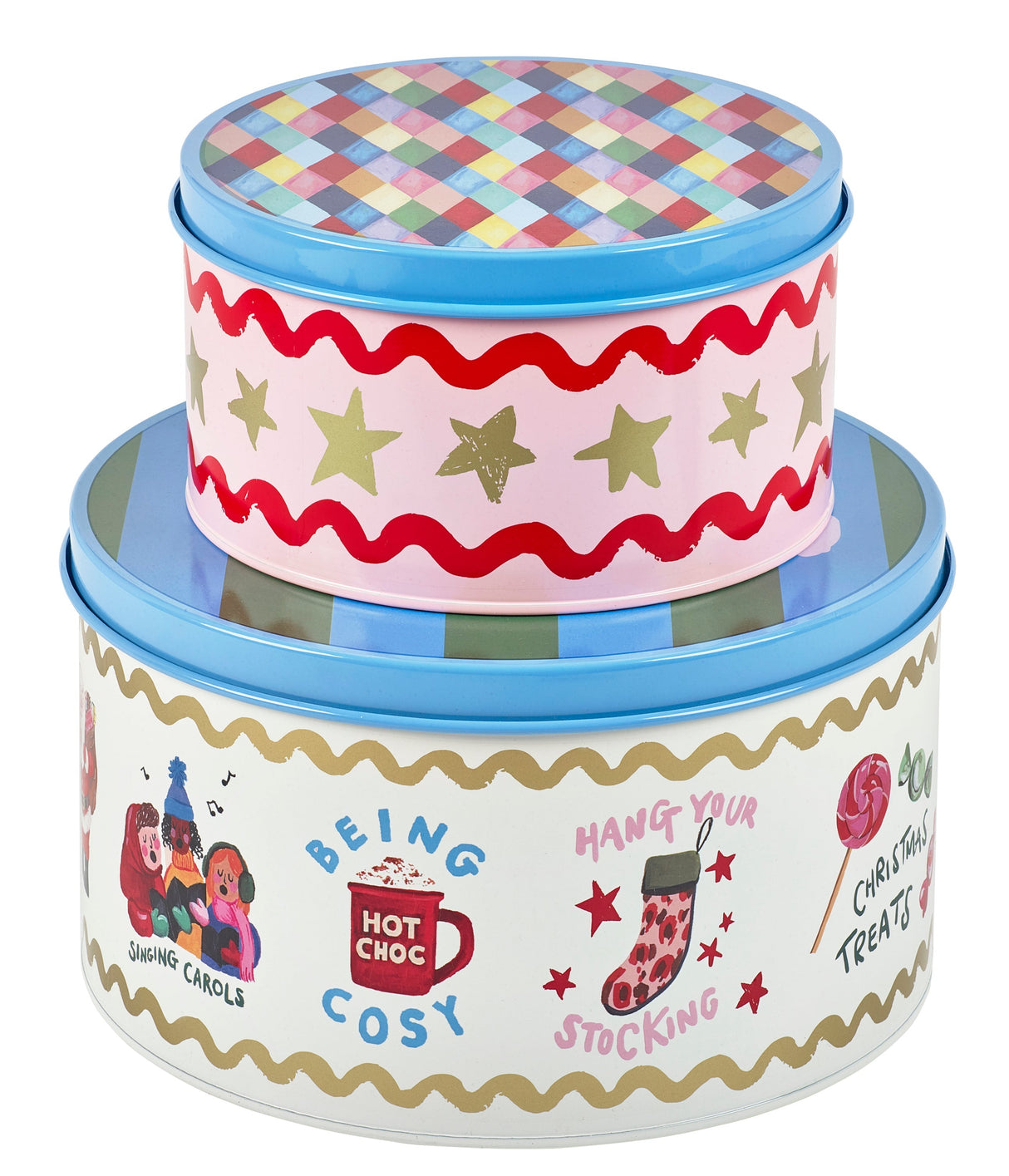 Eleanor Bowmer Fabulously Festive Set of 2 Cake Tins