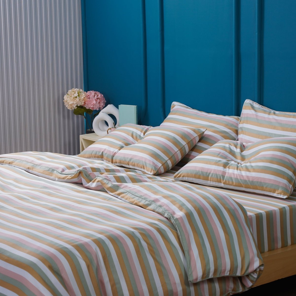 Ella Cotton by SHEET STORY - Serene Stripe Duvet Cover