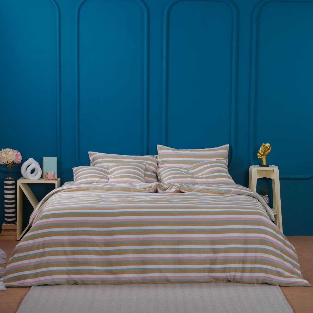 Ella Cotton by SHEET STORY - Serene Stripe Duvet Cover