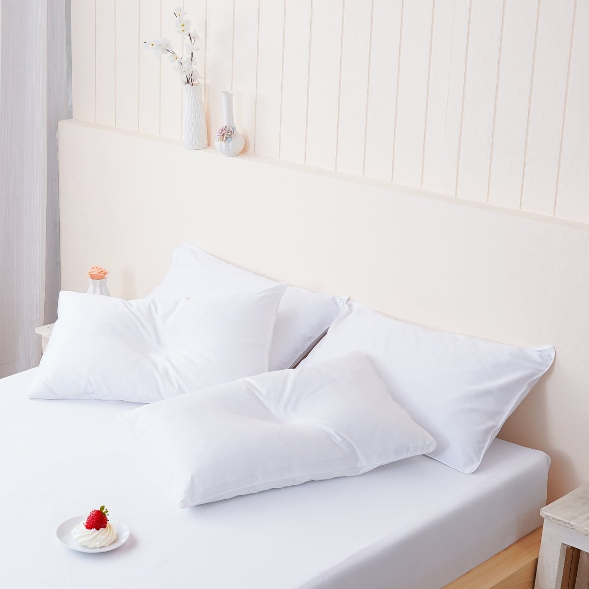 SHEET STORY Ella Cotton - White Pillowcases Pair