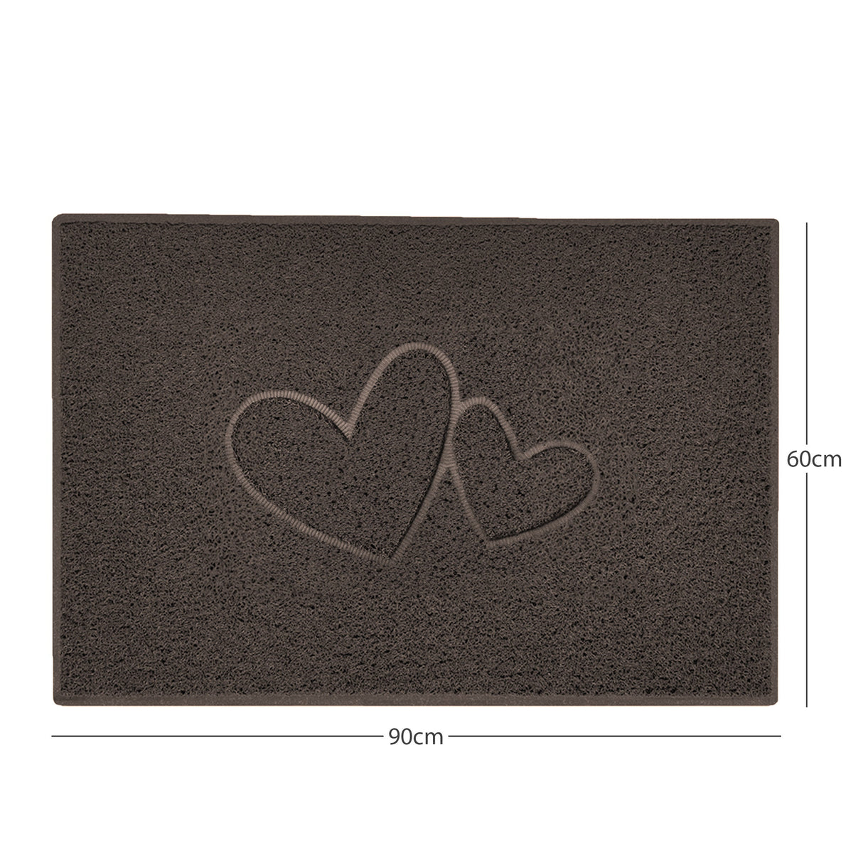 Nicoman Embossed Spaghetti Outdoor Doormat - Brown