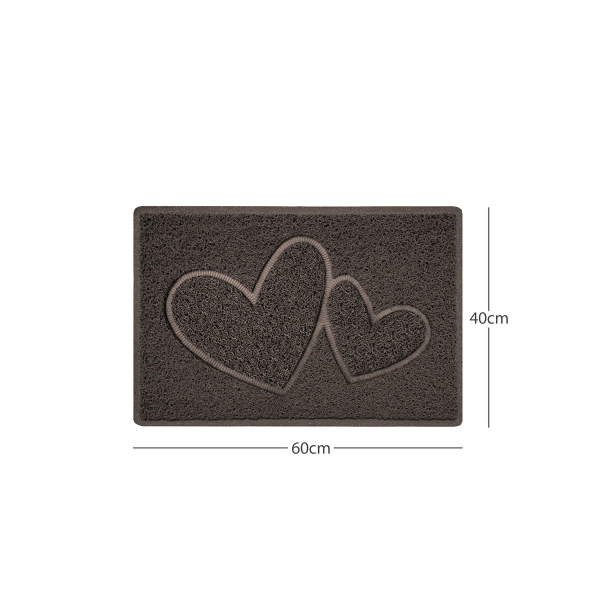 Nicoman Embossed Spaghetti Outdoor Doormat - Brown