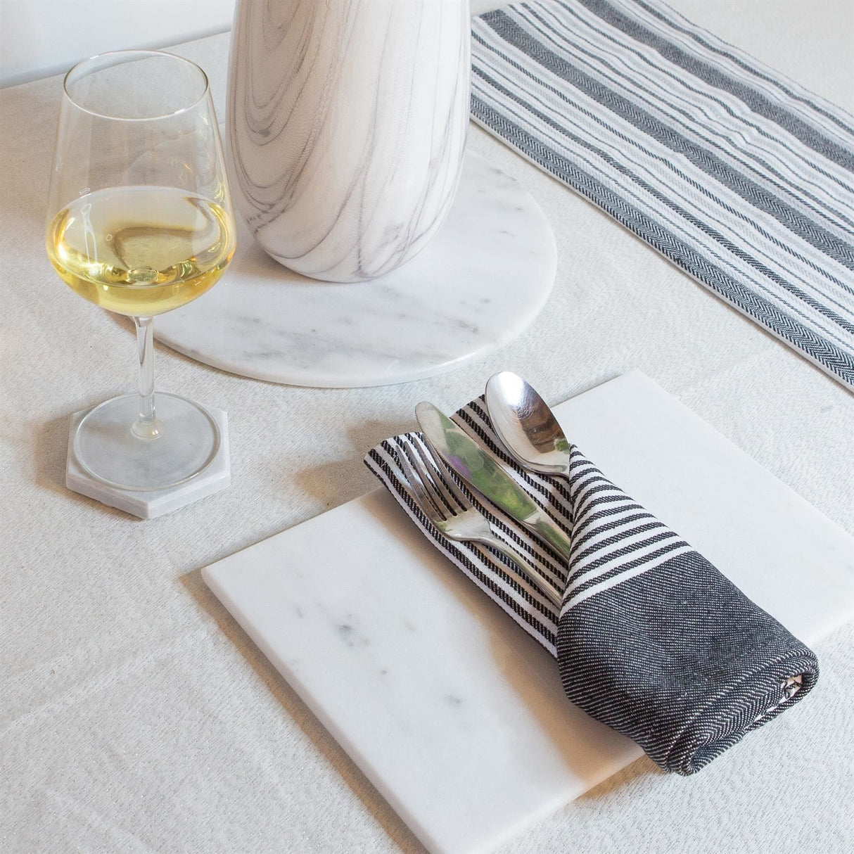 Rinkit Rectangle Marble Placemats Pack of Six - 30cm x 20cm