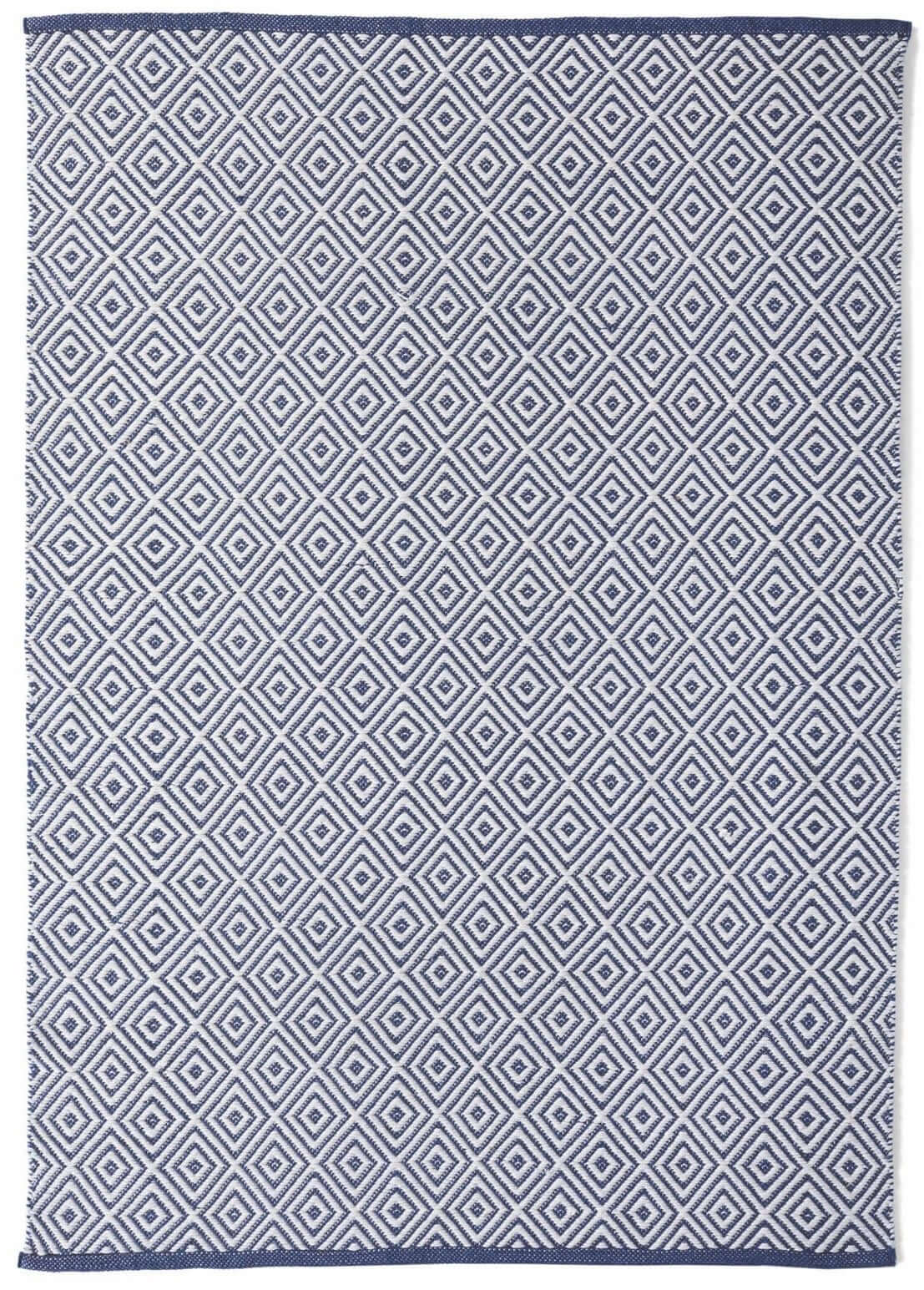 The Rugs - Diamond Navy Hand-woven Rug