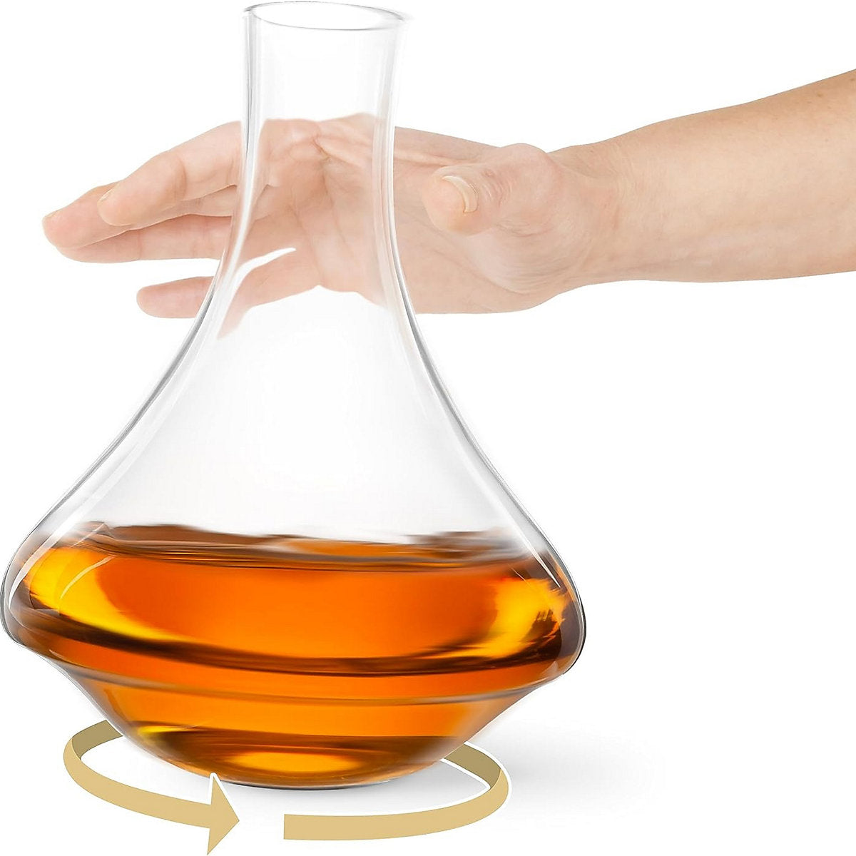 Final Touch Revolve Spirits Decanter with Stopper, 750ml