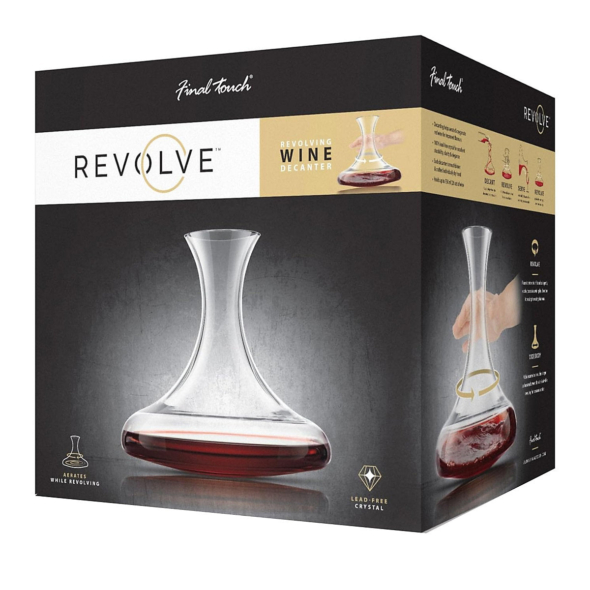 Final Touch Revolve Wine Decanter, 750ml