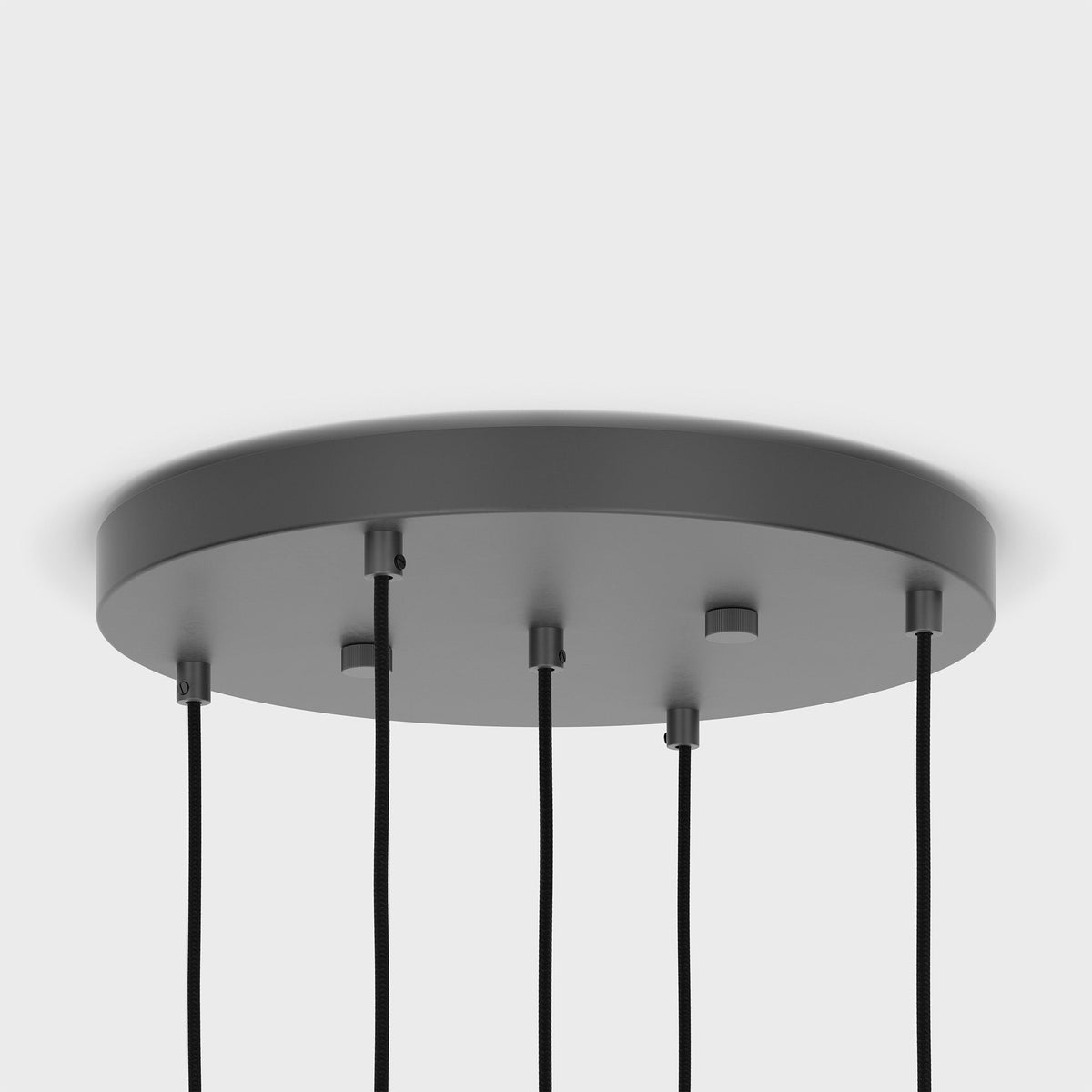 Tala Five Pendant in Graphite with Voronoi III Bulbs