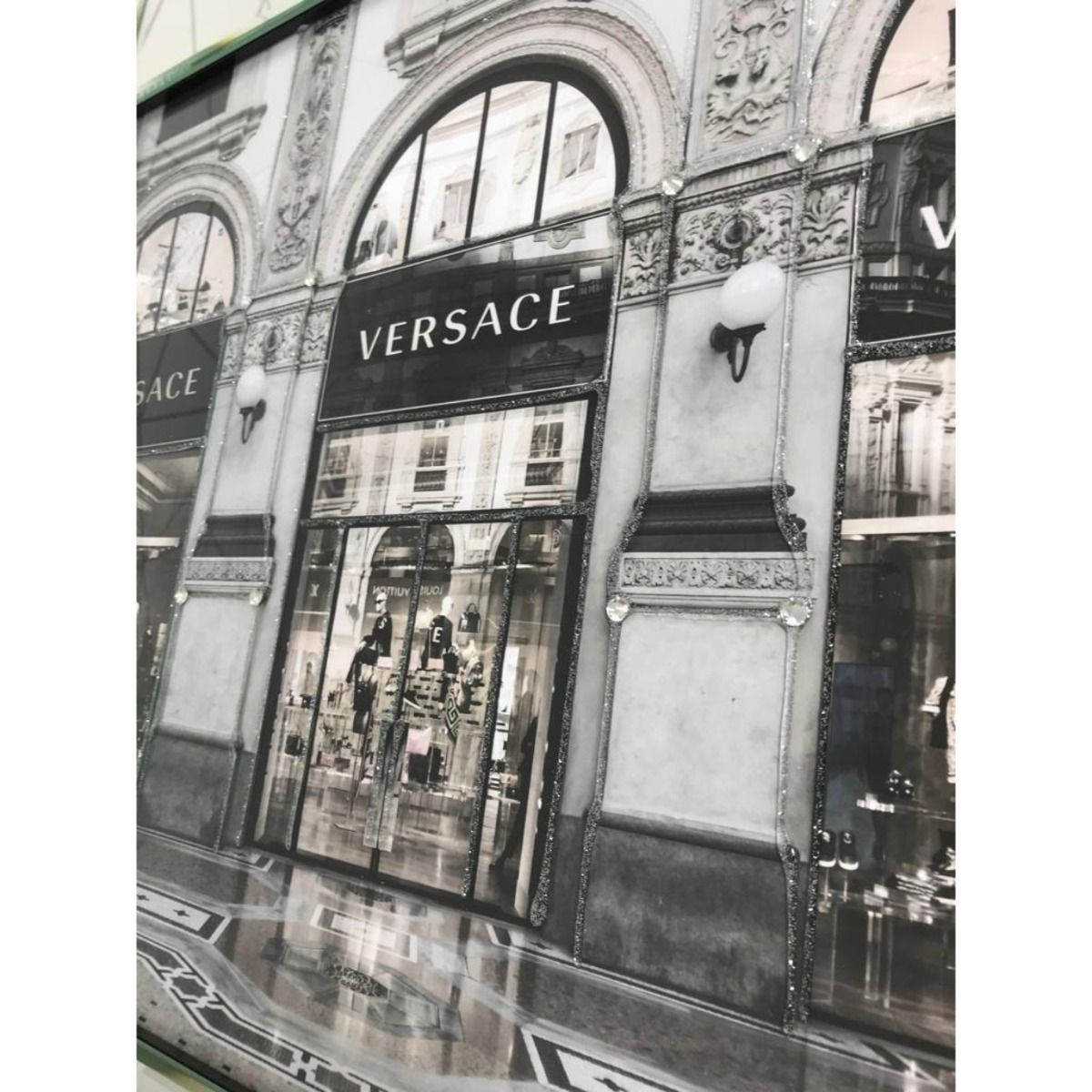 Pagazzi Fashion Store 2 Liquid Art with Mirrored Frame - 66x56cm
