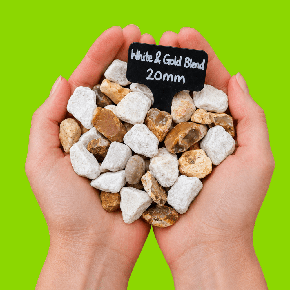 Dandy's Gold & White Blend Gravel Chippings Bulk Bag