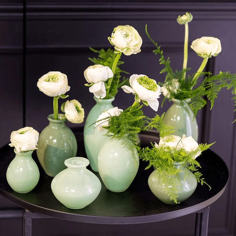 Lowlands Design Nadiel Olivegreen Mix Budvase Set