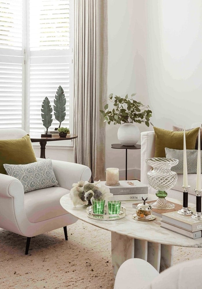 Casa by Josephine Jenno Green Globe Murano Vase Cleo Wave