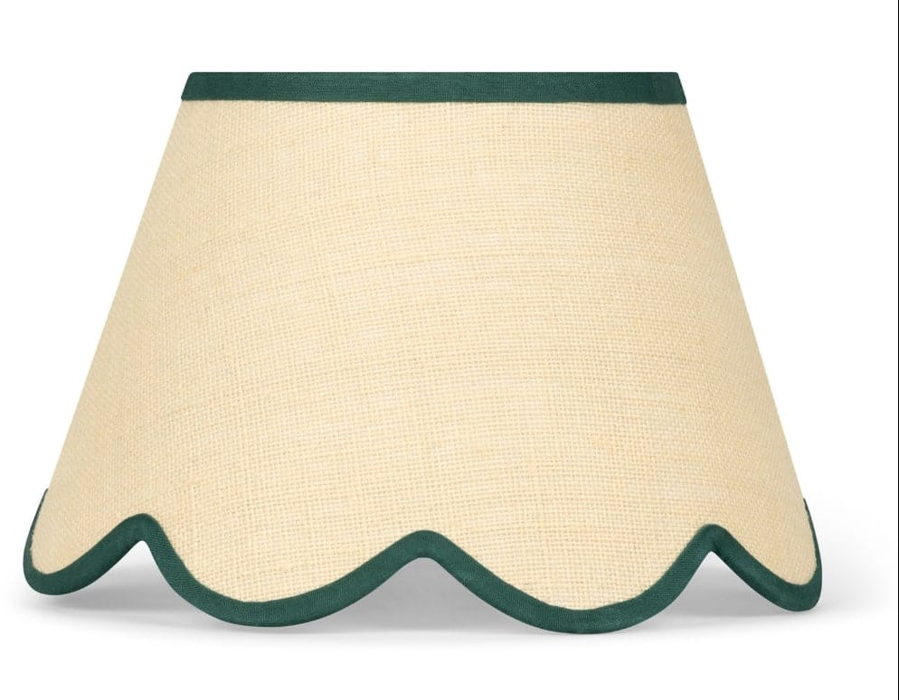 Casa by Josephine Jenno Green Petal Jute Scallop Lampshade