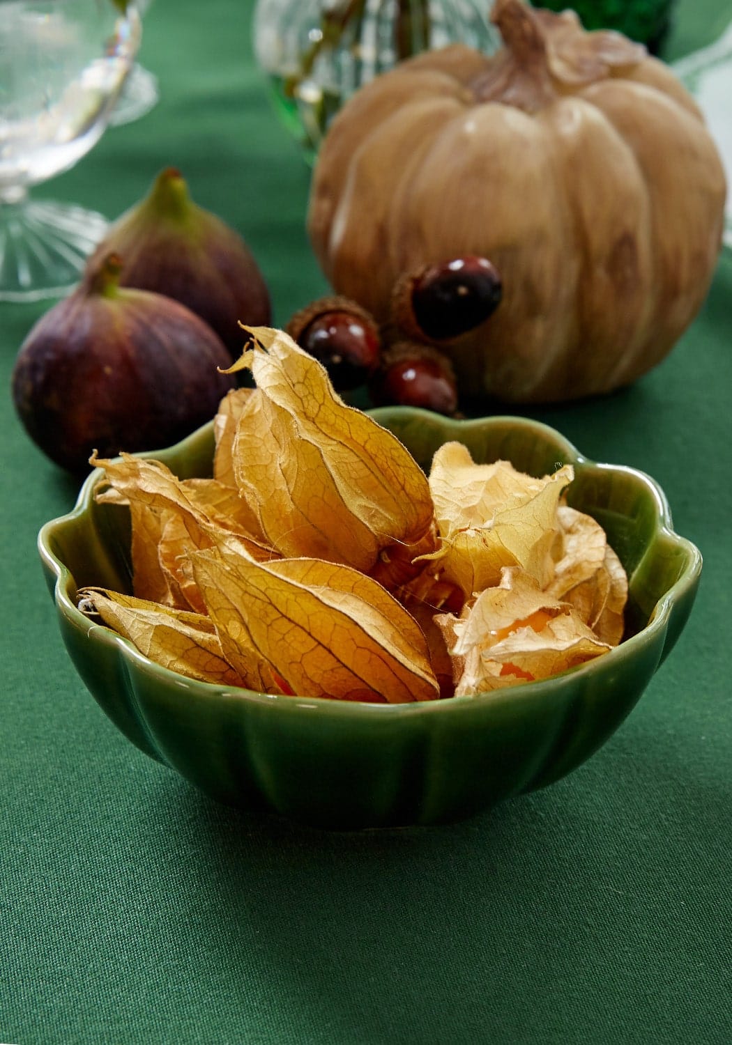 Casa by Josephine Jenno Green Scallop Ceramic Dip Bowls - Set of 3