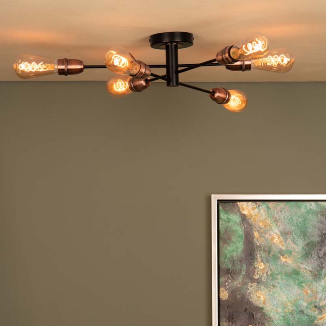 Pagazzi Gustave Black Ceiling Light