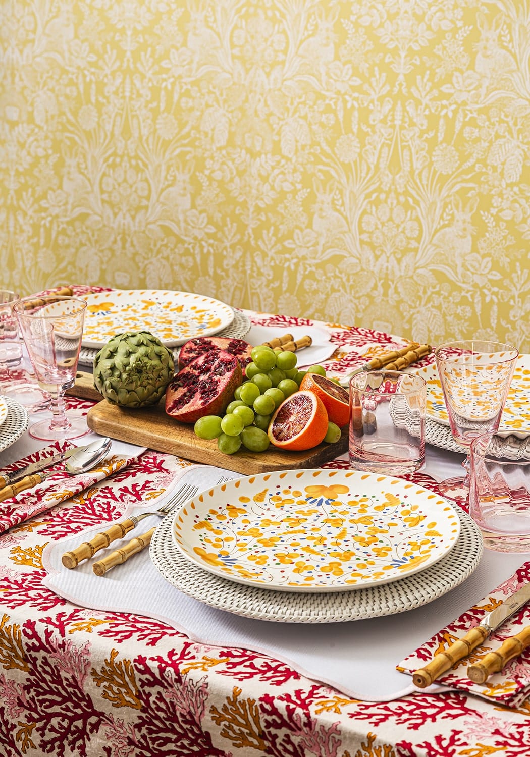 Casa by Josephine Jenno Harbour Island Round Rattan Charger Placemat White - Set of 4