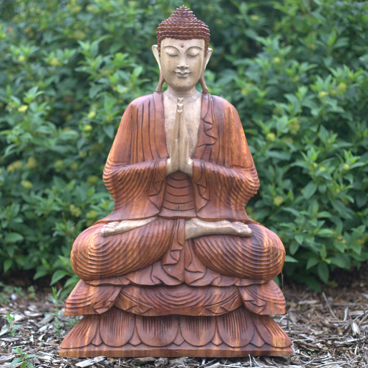 Yorkshire Bonsai Hand Carved Buddha Welcome Statue - 80cm