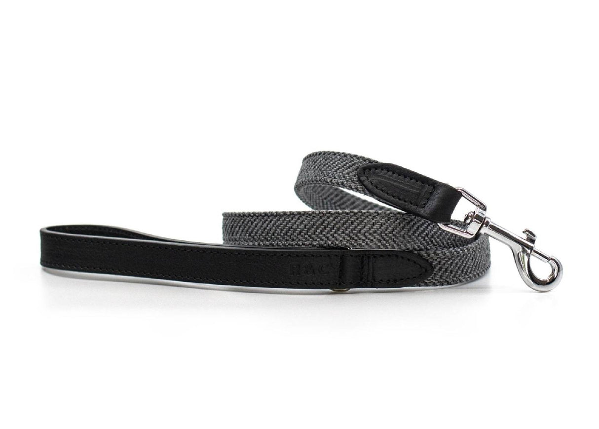 Ralph & Co Herringbone Leather Dog Lead - Balmoral