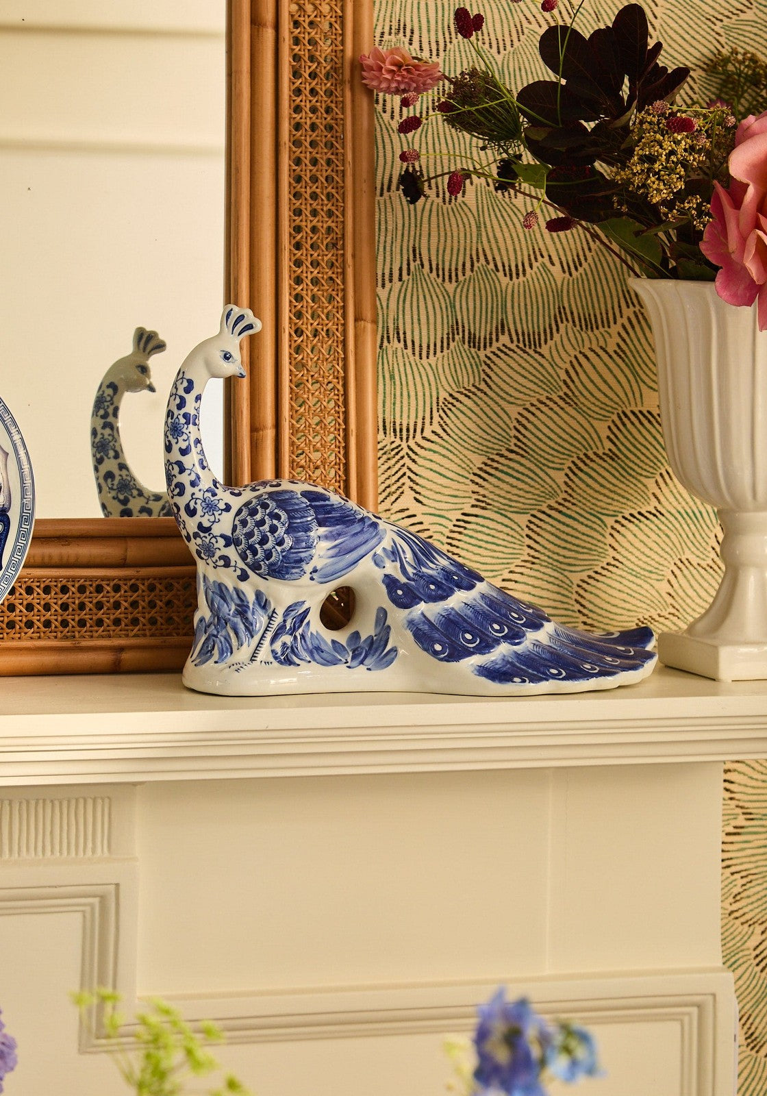 Casa by Josephine Jenno Antoinette Feathered Delft Peacock