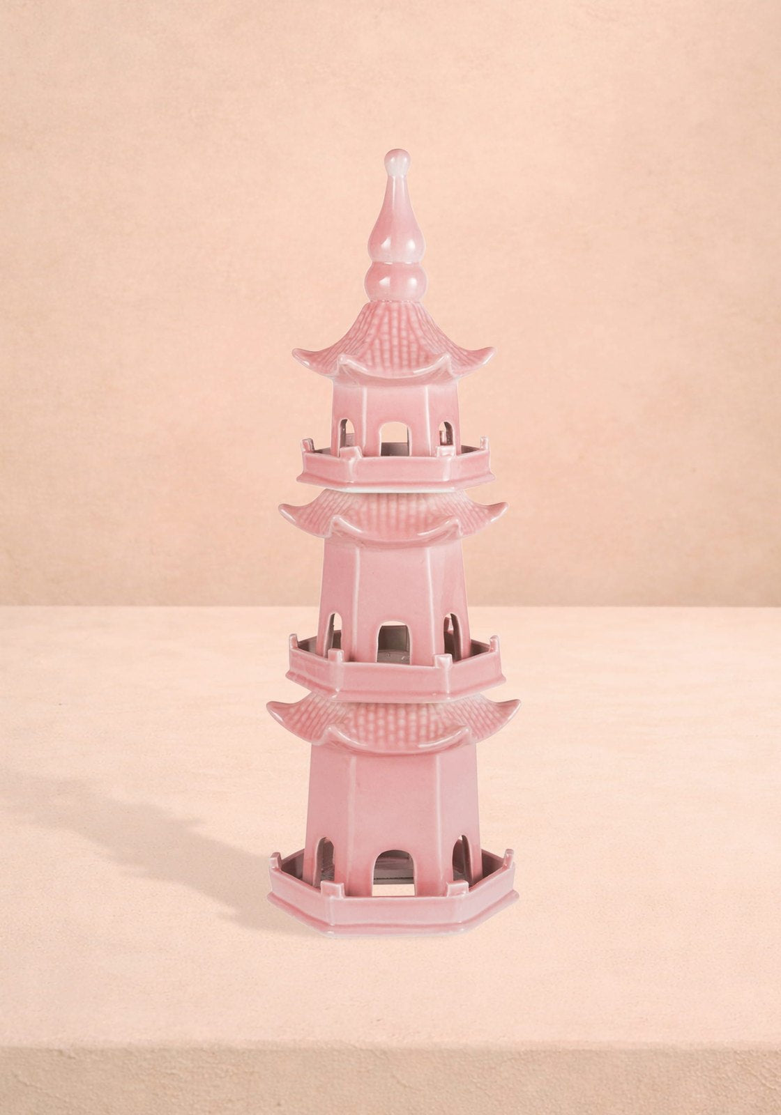 Casa by Josephine Jenno Chinoiserie Rose Pagoda in Blush Pink