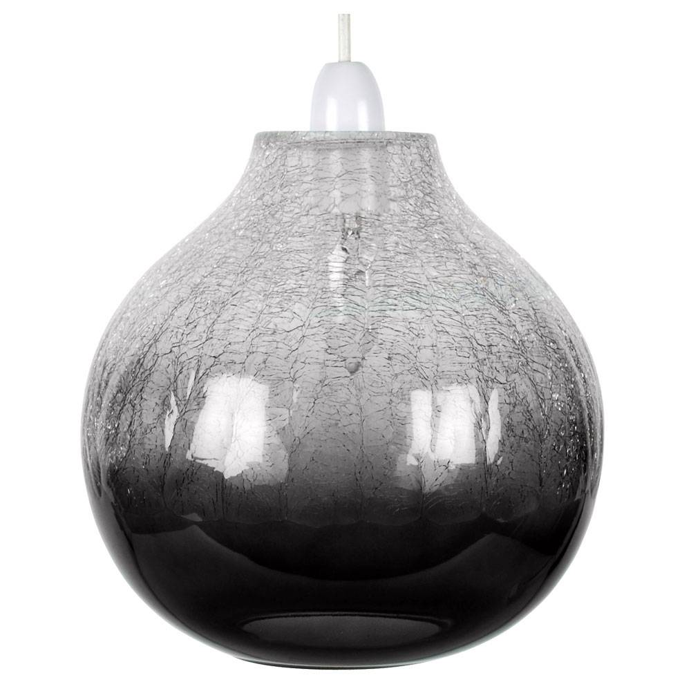 Pagazzi Ibbie Smoked Glass Easy Fit Ceiling Pendant Light Shade